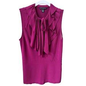 Banana Republic Sleeveless Ruffle Tank Top Blouse XS